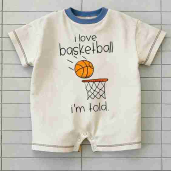 I Love Basketball Im Told Baby T-Shirt Romper