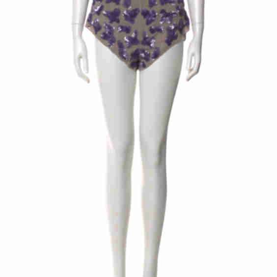Floral Print Mini Shorts (Pre-Owned)