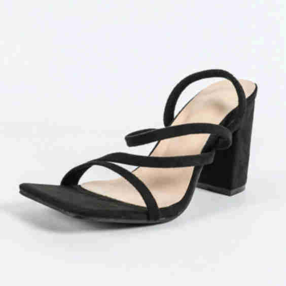 Square Toe Chunky High Heels