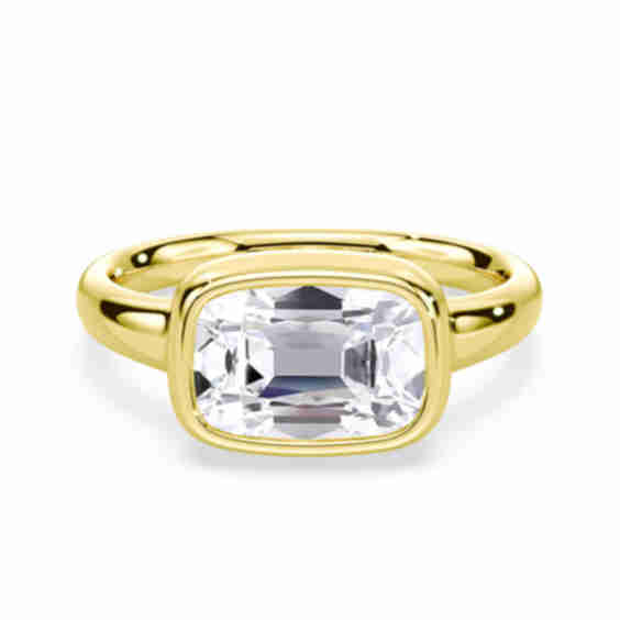 Old Mine Cut Bezel Ring
