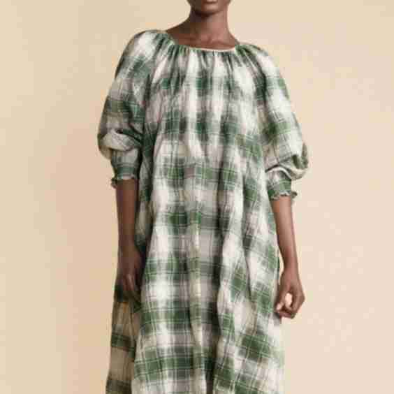 Hansel from Basel Flora Plaid Dress