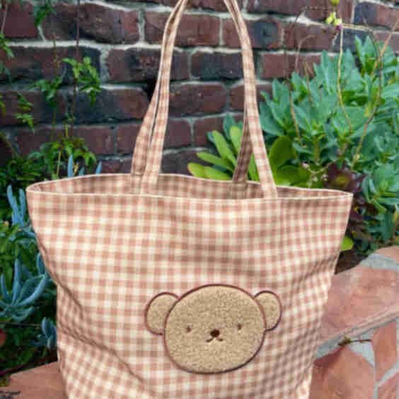 Boris Gingham Tote