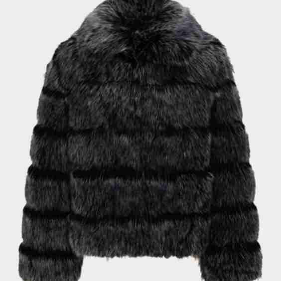 Fur-Free Quilted Faux Fox Coat