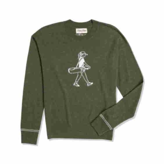 Walking Girl Crewneck Sweater