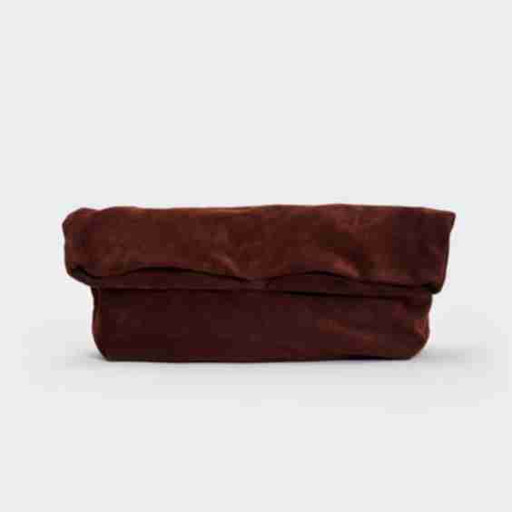  Maxi Suede Clutch Bag