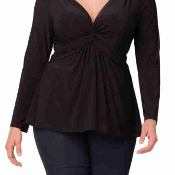 Abigail Long Sleeve Twist Front Top