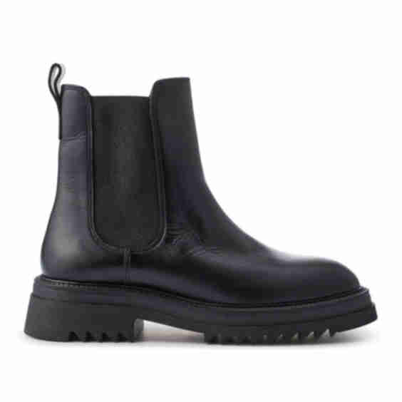 Chunky Leather Chelsea Boots
