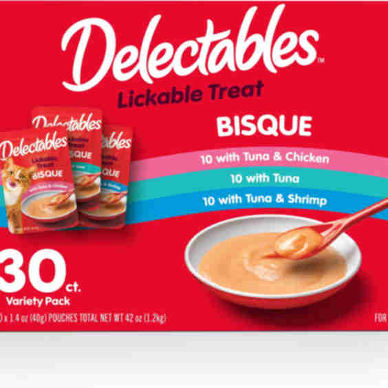 Delectables Lickable Treat Bisque Variety Pack Lickable Cat Treats