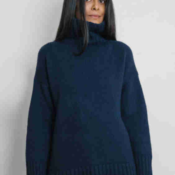 Midnight Jordan Funnel Neck