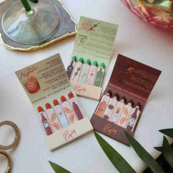 Cocktail Matchbooks (Set Of 3)