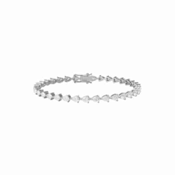 Signature X Hf Fine Jewelry Horizontal Pear Tennis Bracelet
