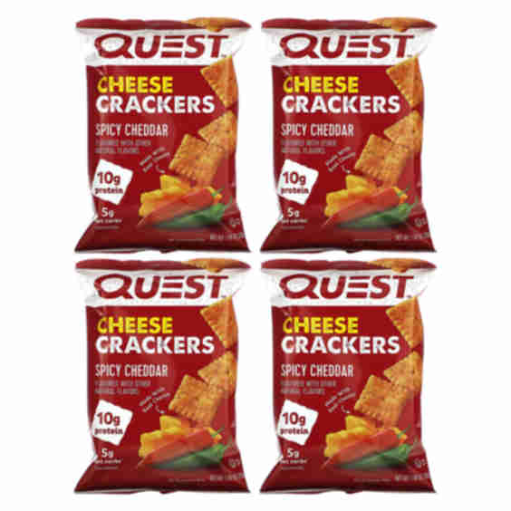 Spicy Cheddar Cheese Crackers, 4 Bags
