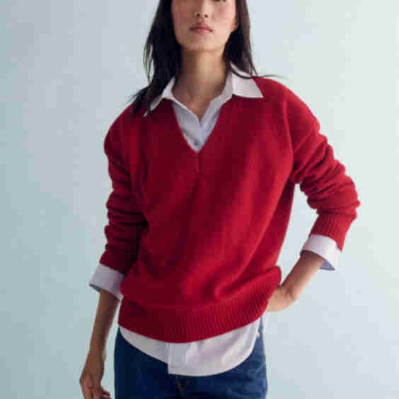 The Relaxed V Sweater