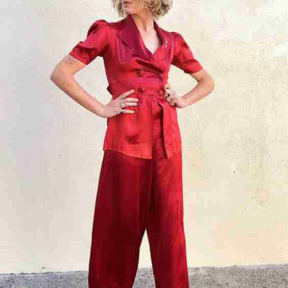 Antique Silk Pajama Set 