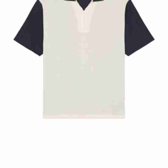 Textured Zip Polo