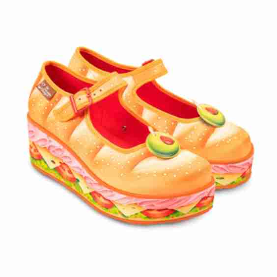 Chocolaticas Footlong Mary Jane Platform Flats