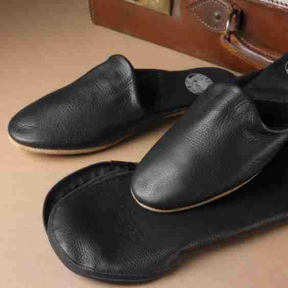 The Troy Travel Slippers in Calf Skin