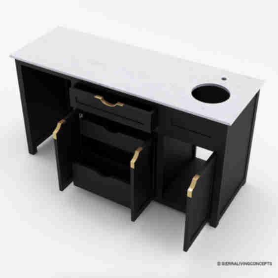 Calgary Wet Bar Cabinet With Sink And Fridge Space