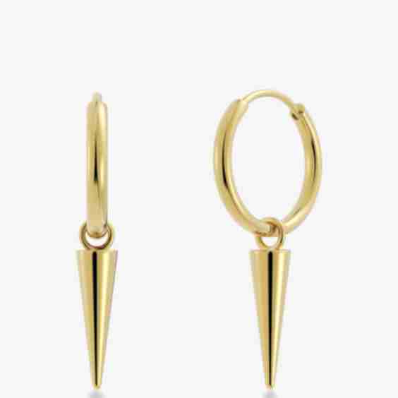 PEAK HOOPS - Earrings Gold