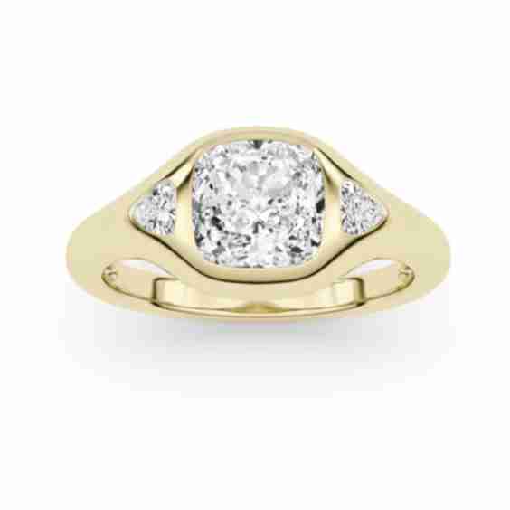 Cushion Astoria Three-Stone Ring
