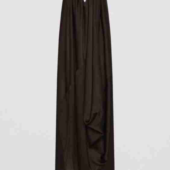 Silk Satin Plunge Gown
