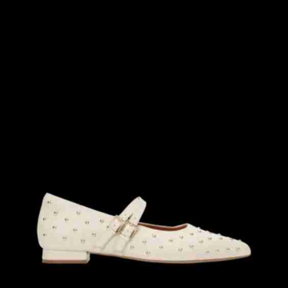 Pipilo Leather Hardware Ballet Flats