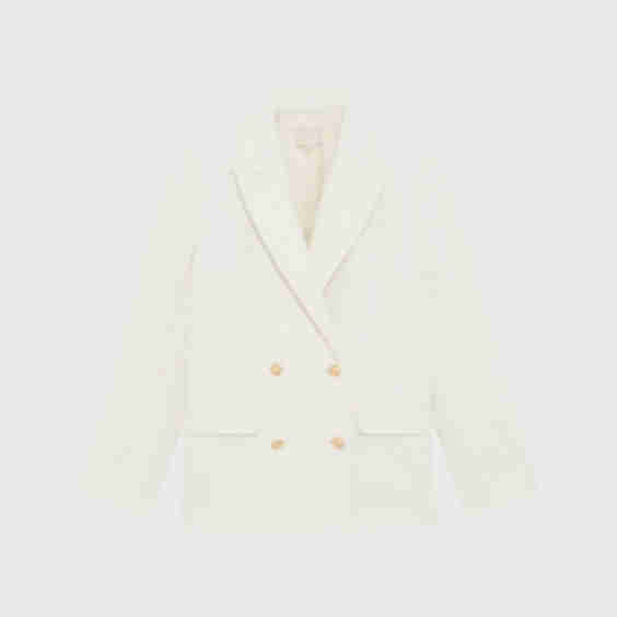 Double-Breasted Tweed Jacket