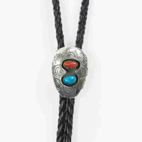 Double Stone Bolo Tie