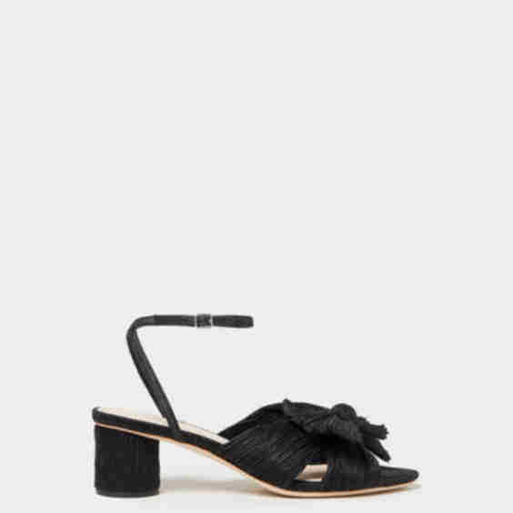Dahlia Pleated Bow Heel