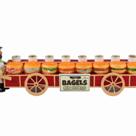 Poly Resin Bagels Menorah