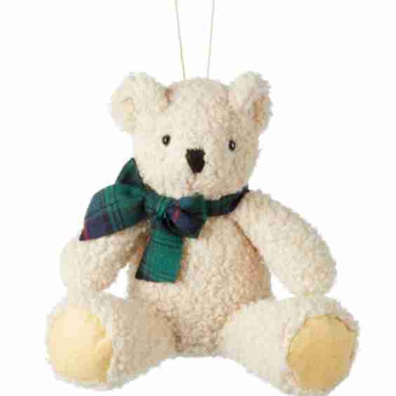 Canadian Christmas Sherpa Bear Ornament