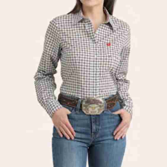 Geo Print Western Shirt