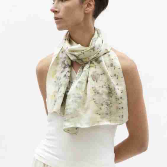 Flower Silk Scarf