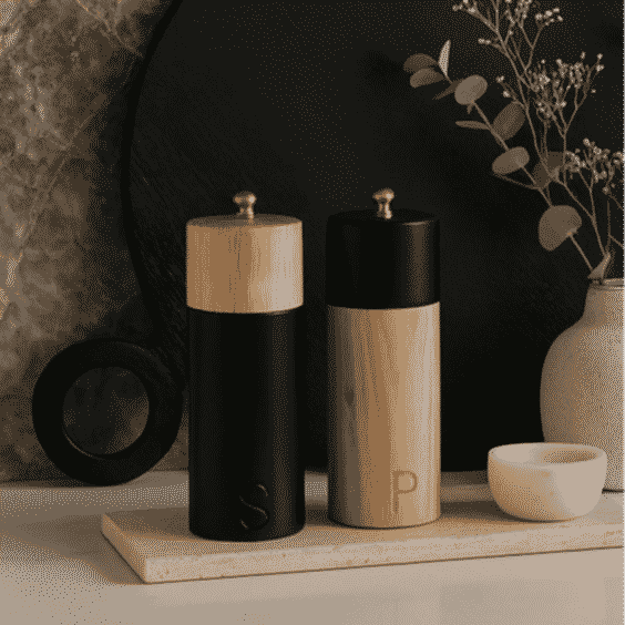 Zephyr Salt Pepper Mills Set Of 2