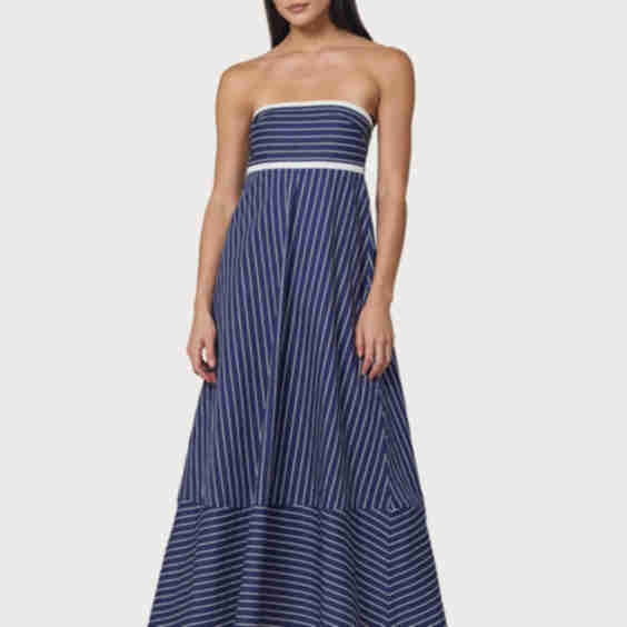 Timothy Poplin Maxi Dress