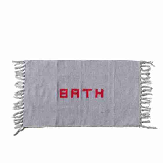 Handloomed Recycled Yarn Bath Mat