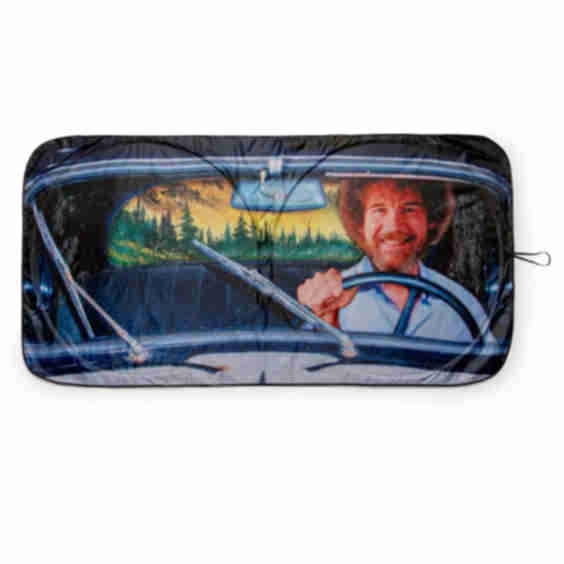 Surreal Entertainment Bob Ross Happy Trees Sunshade for Car Windshield