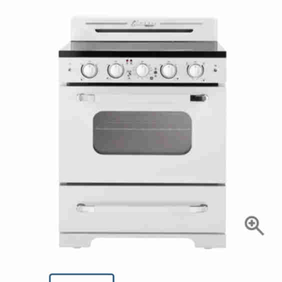 Classic Retro 30 Inch Wide 3.9 Cu. Ft. Free Standing Electric Range