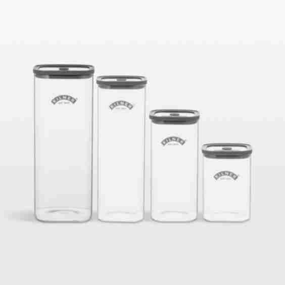 Fresh Glass Food Storage Canisters, Set Of 4