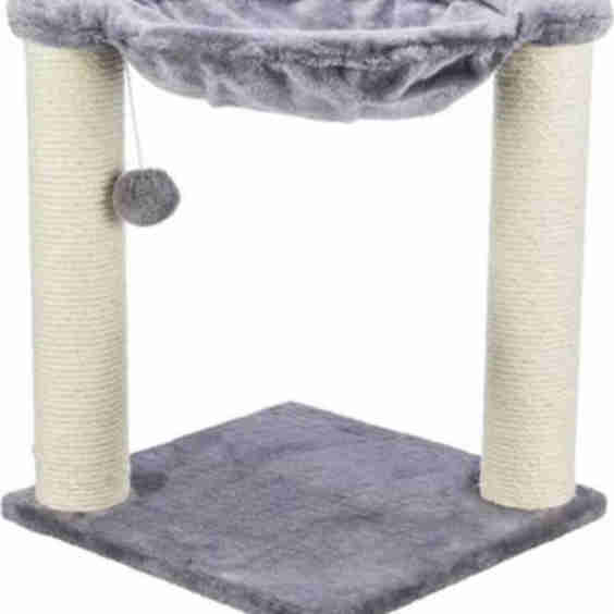 Baza 19.7-in Plush Cat Scratching Post With Hammock