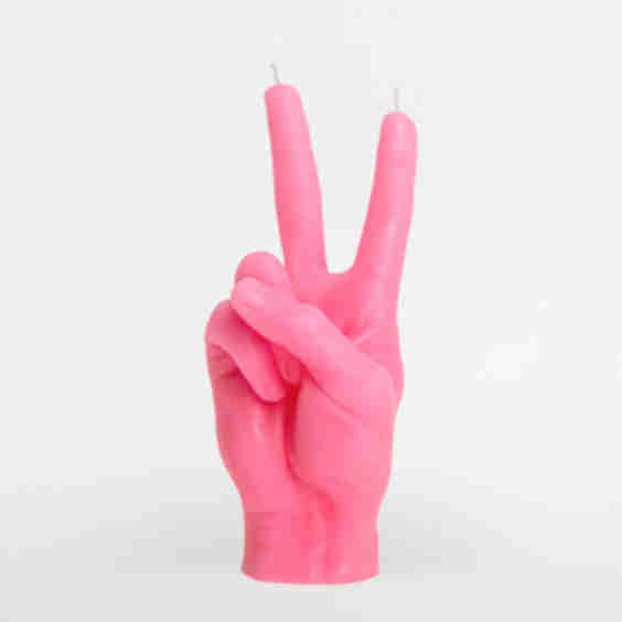 Peace Sign Candle