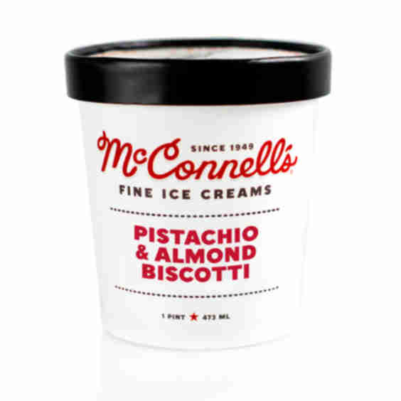 Pistachio & Almond Biscotti Ice Cream