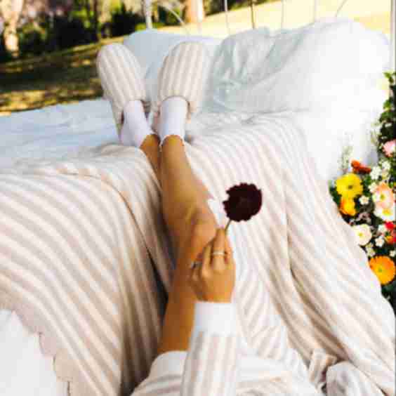  Pinstripe Slippers