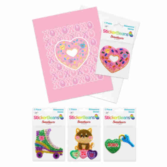 New Beans Sticker X Sweethearts Card 