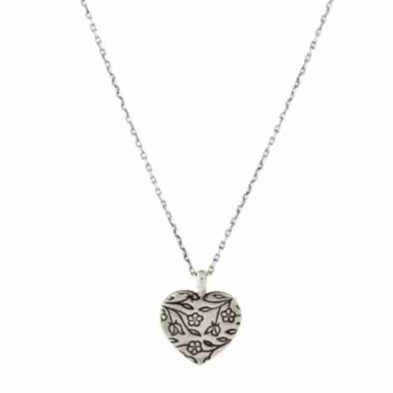 Paisley Heart Pendant Necklace (Pre-Owned)