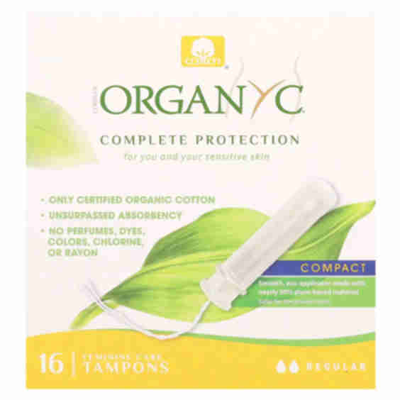  Organic Tampons, Compact, Regular, 16 Tampons