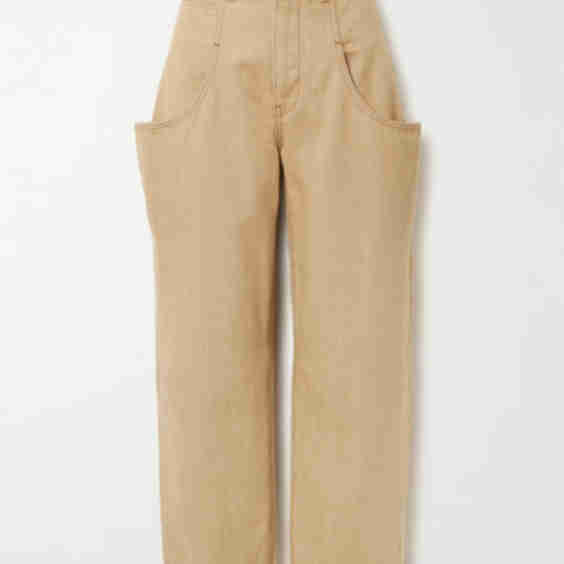 Lariat Draped Mid-Rise Wide-Leg Jeans