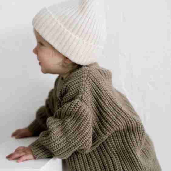 Babys Oak Chunky Knit Sweater