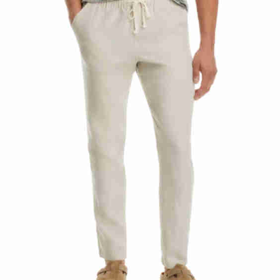Bo Linen Regular Fit Drawstring Pants