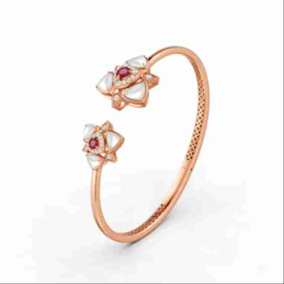 Stella Ruby & Mother Of Pearl Bangle